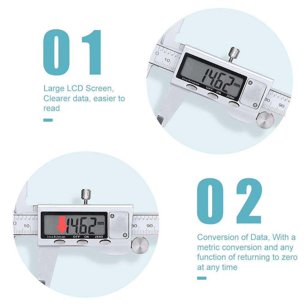 금속 디지털 켈리퍼 스테인레스 스틸 전자 디지털 버니어 - Digital Caliper 150Mm Stainless Steel 리뷰 및 가격