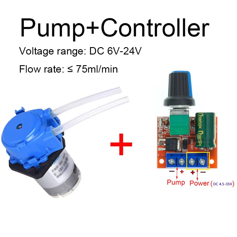 소형 조절식 연동 펌프, DC6V-12V, 액체 주입, - Mini Peristaltic Pump 12V 리뷰 및 가격